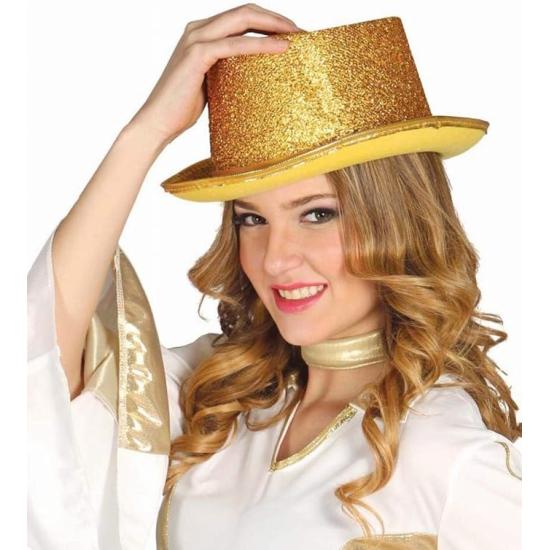 Sombrero de Copa Brillante – Dorado o Plateado (Adulto) Sombrero de Copa Brillante – Dorado o Plateado (Adulto)