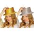 Sombrero de Copa Brillante – Dorado o Plateado (Adulto) Sombrero de Copa Brillante – Dorado o Plateado (Adulto)