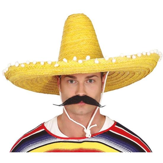 Sombrero Mexicano paja 60 cms Amarillo Sombrero Mexicano paja 60 cms Amarillo