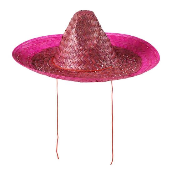 Sombrero Mexicano Rosa de 48 cms . Sombrero Mexicano Rosa de 48 cms .