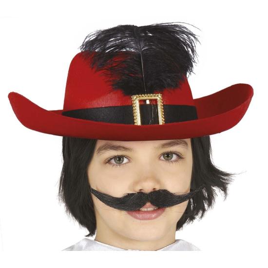 Sombrero Mosquetero Rojo Infantil Sombrero Mosquetero Rojo Infantil