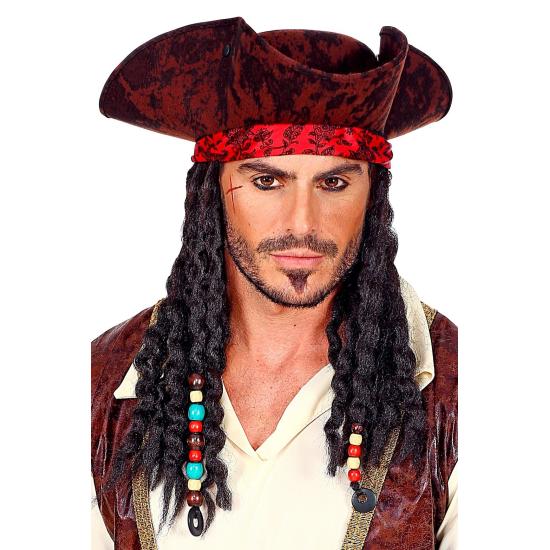 Sombrero Pirata con Rastas Sombrero Pirata con Rastas