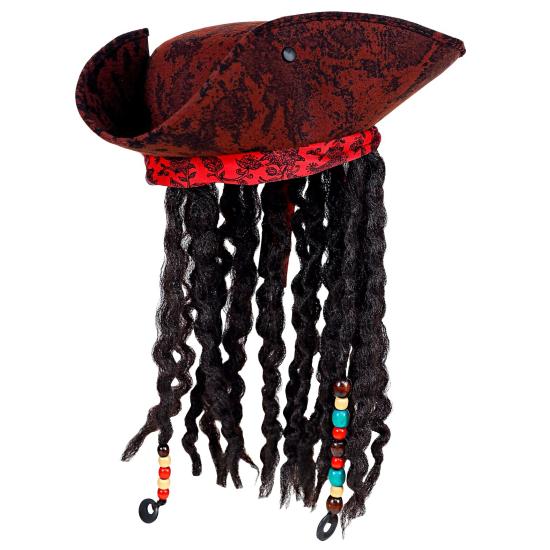 Sombrero Pirata con Rastas Sombrero Pirata con Rastas