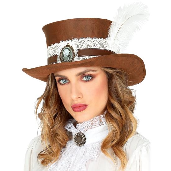 Sombrero Steampunk Cuero envejecido Sombrero Steampunk Cuero envejecido