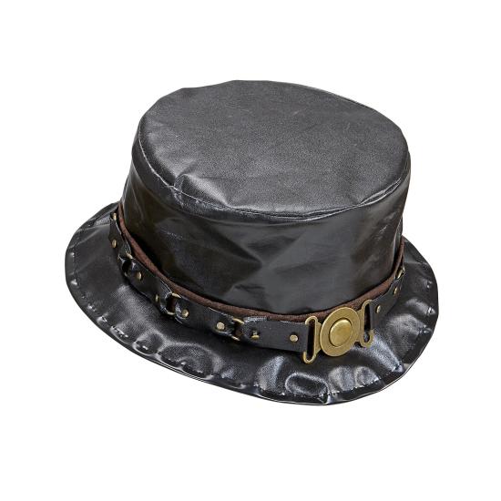 Sombrero Steampunk Negro envejecido Sombrero Steampunk Negro envejecido