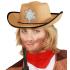 Sombrero Vaquero Marrón clarito Sheriff infantil