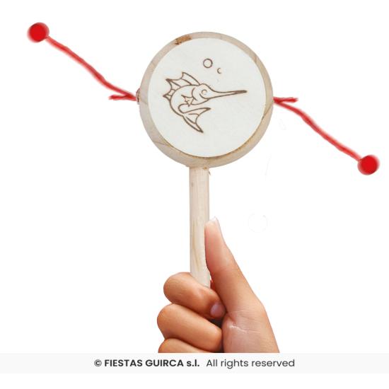 Sonajero Tambor de Madera 20 cm Sonajero Tambor de Madera 20 cm