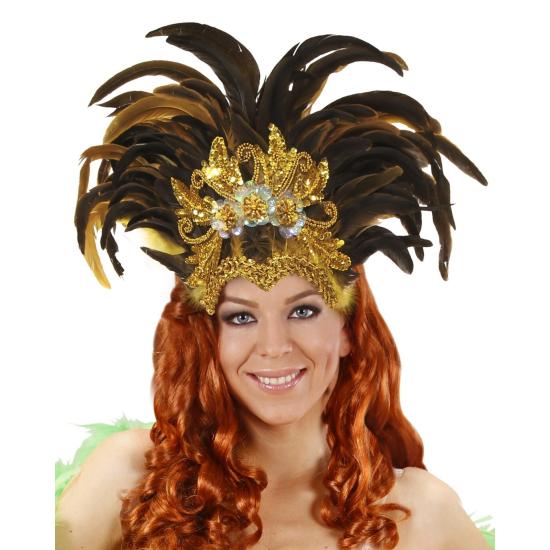 Tocado de Plumas Salvador Show Oro Tocado de Plumas Salvador Show Oro