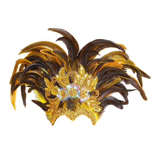 Tocado de Plumas Salvador Show Oro Tocado de Plumas Salvador Show Oro