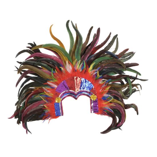 Tocado de Plumas y Lentejuelas Colores Tocado de Plumas y Lentejuelas Colores