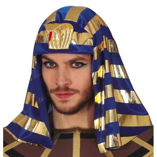 Tocado Faraon Oro Azul adulto Tocado Faraon Oro Azul adulto