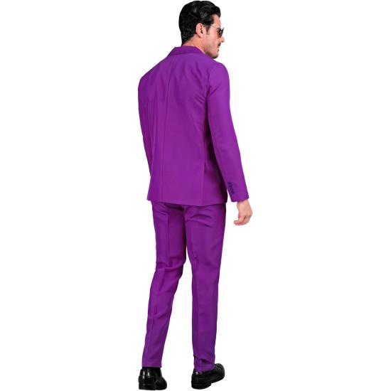 Traje de Color para Hombre, Chaqueta y pantalón, Showman, Disco Fever, Fiesta temática Casino Traje de Color para Hombre, Chaqueta y pantalón, Showman, Disco Fever, Fiesta temática Casino