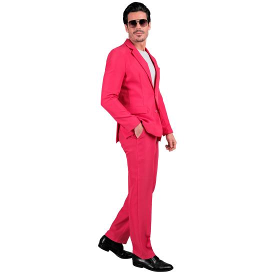 Traje de Color para Hombre, Chaqueta y pantalón, Showman, Disco Fever, Fiesta temática Casino Traje de Color para Hombre, Chaqueta y pantalón, Showman, Disco Fever, Fiesta temática Casino