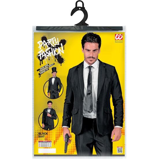 Traje de fiesta, negro, chaqueta y pantalón, showmen Traje de fiesta, negro, chaqueta y pantalón, showmen