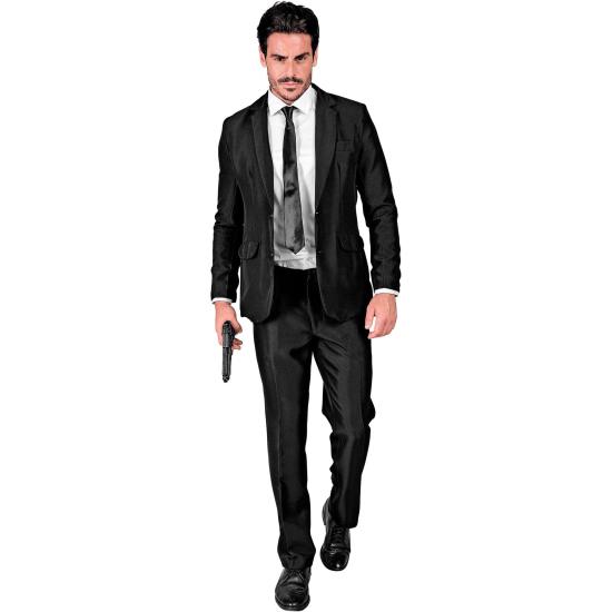 Traje de fiesta, negro, chaqueta y pantalón, showmen Traje de fiesta, negro, chaqueta y pantalón, showmen