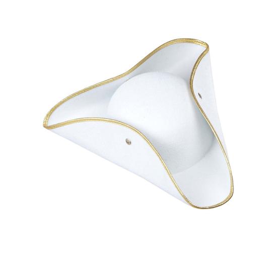 Tricornio Blanco de Época Tricornio Blanco de Época