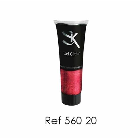 Tubo de Gel Glitter 20 ml Rojo Tubo de Gel Glitter 20 ml Rojo
