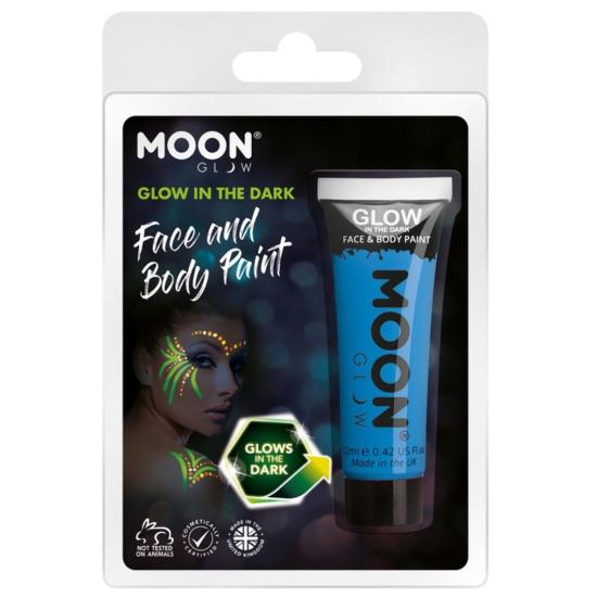 Tubo Maquillaje Brilla en la oscuridad azul Tubo Maquillaje Brilla en la oscuridad azul