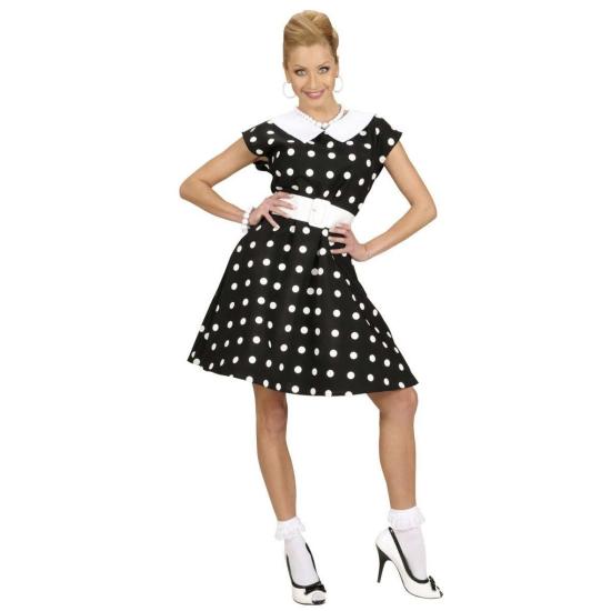 Vestido  Años 50 Negro para adulta Vestido  Años 50 Negro para adulta