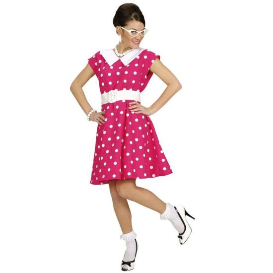 Vestido  de los Años 50 Rosa para adulta Vestido  de los Años 50 Rosa para adulta