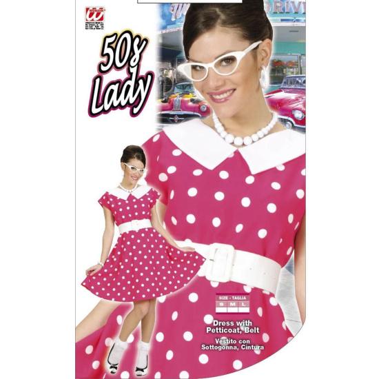 Vestido  de los Años 50 Rosa para adulta Vestido  de los Años 50 Rosa para adulta