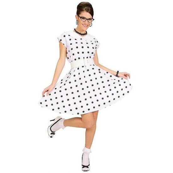 VESTIDO AÑOS 50 BLANCO VESTIDO AÑOS 50 BLANCO