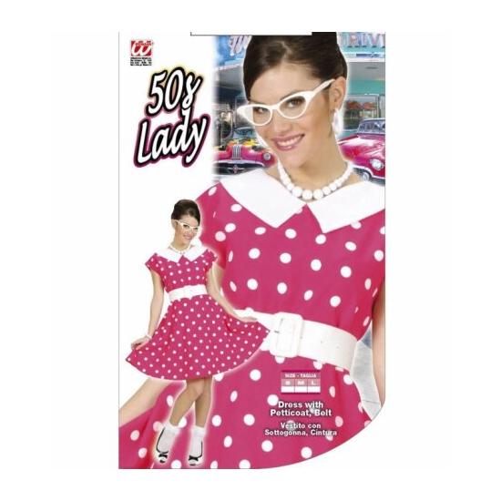 Vestido  de los Años 50 Rosa para adulta Vestido  de los Años 50 Rosa para adulta