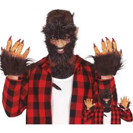 Zarpas de Hombre Lobo en Látex – Guantes para Disfraz