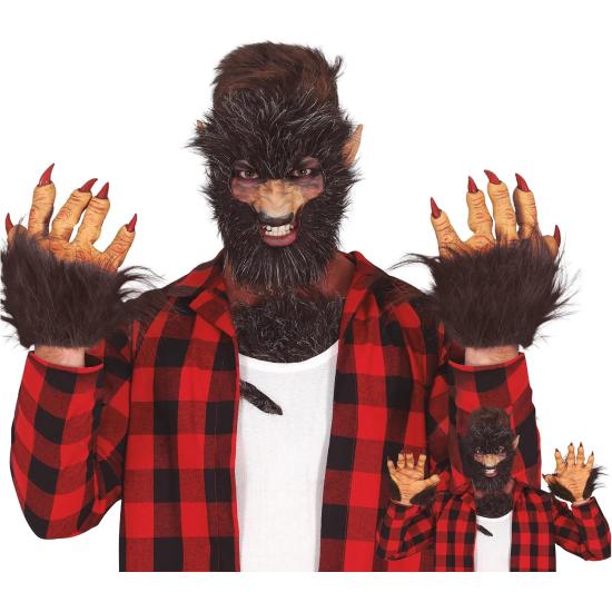 Zarpas de Hombre Lobo en Látex – Guantes para Disfraz Zarpas de Hombre Lobo en Látex – Guantes para Disfraz
